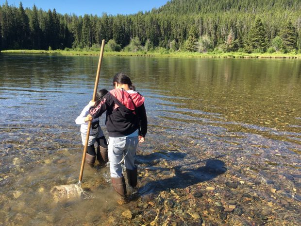 Water quality testing near Yellowstone National Park.