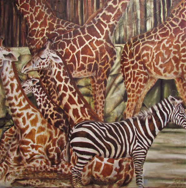 giraffe-painting