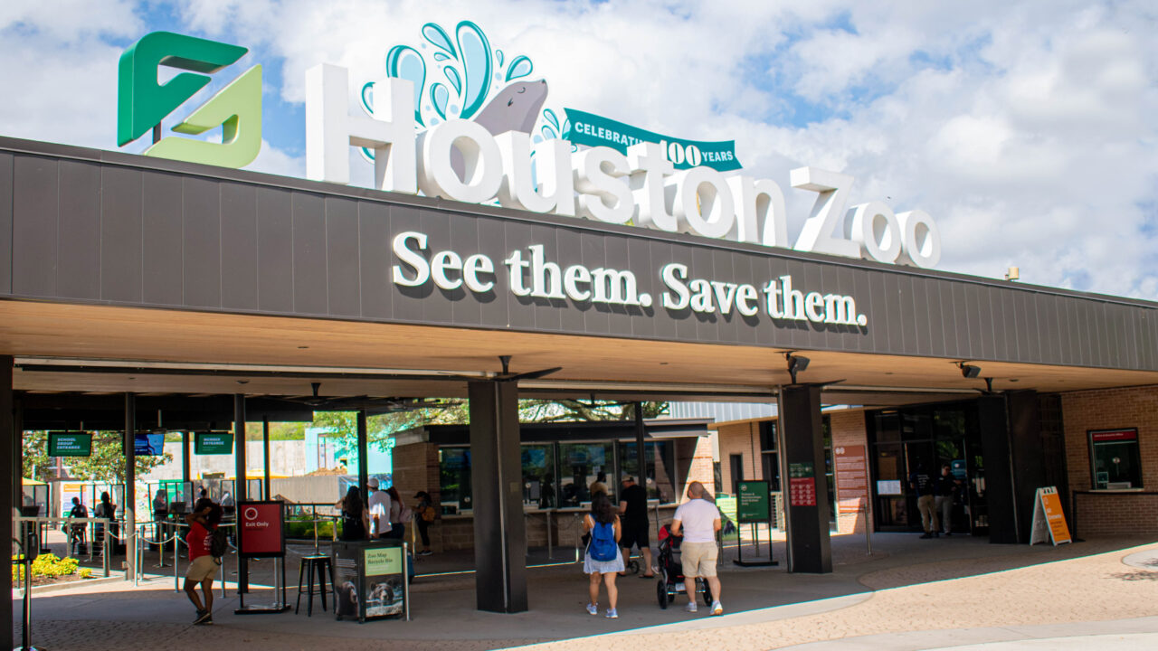 Entrance Houston Zoo Tx